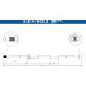 Flexible de frein ATE - 24.5104-0523.3