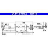 Flexible de frein ATE - 24.5112-0370.3