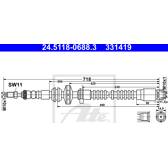 Flexible de frein ATE - 24.5118-0688.3