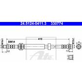 Flexible de frein ATE - 24.5124-0411.3