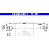 Flexible de frein ATE - 24.5126-0474.3