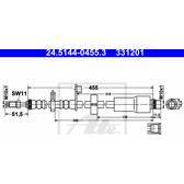 Flexible de frein ATE - 24.5144-0455.3