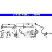 Flexible de frein ATE - 24.5157-0219.3