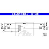 Flexible de frein ATE - 24.5169-0480.3