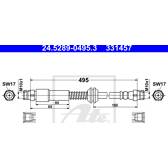 Flexible de frein ATE - 24.5289-0495.3