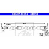 Flexible de frein ATE - 83.6151-0602.3