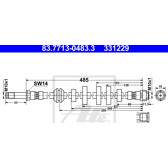 Flexible de frein ATE - 83.7713-0483.3