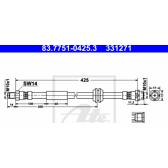 Flexible de frein ATE - 83.7751-0425.3
