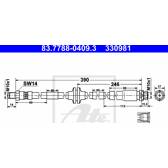Flexible de frein ATE - 83.7788-0409.3