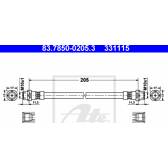 Flexible de frein ATE - 83.7850-0205.3