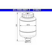 Fluid Reservoir, brake fluid ATE - 03.3508-0801.3