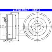Set freni a tamburo ATE - 24.0220-0007.1