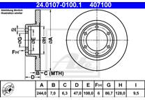 Brake disc set (2)