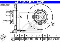 Brake disc set (2)
