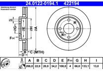 Brake disc set (2)
