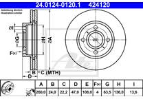 Brake disc set (2)