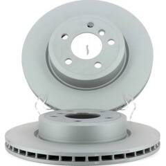 For BMW F01 F02 F07 Front Passsenger Right Vented Brake Disc 2 Piece ATE COATED