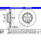 Brake disc (per unit) ATE - 24.0125-0184.1