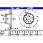 Brake disc (per unit) ATE - 24.0130-0217.1
