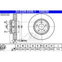 Brake disc (per unit) ATE - 24.0328-0250.1