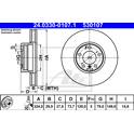 Front brake disc ATE - 24.0330-0107.1