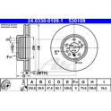Brake disc (per unit) ATE - 24.0330-0109.1