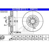 Front brake disc ATE - 24.0330-0113.1