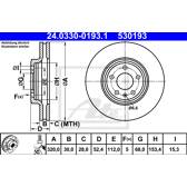 Brake disc (per unit) ATE - 24.0330-0193.1