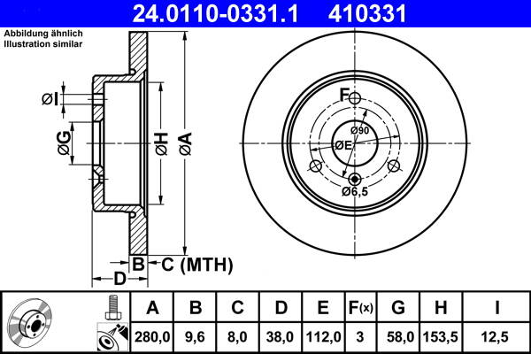 Brake disc set (2)
