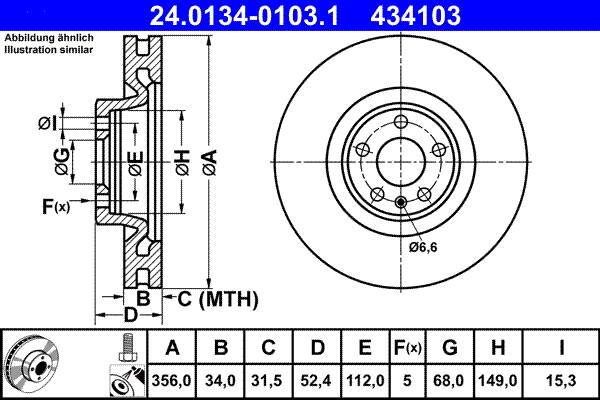 Brake disc (per unit)