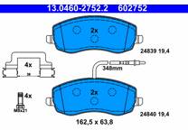 Front brake pad set