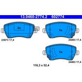 Front brake pad set ATE - 13.0460-2774.2