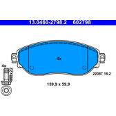 Front brake pad set ATE - 13.0460-2798.2