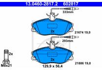Front brake pad set
