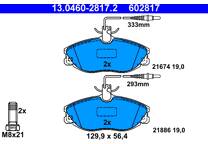 Front brake pad set
