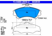 Front brake pad set