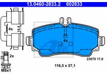 Front brake pad set