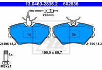 Front brake pad set