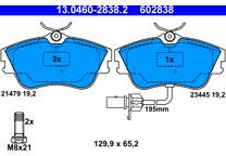 Front brake pad set