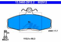 Front brake pad set