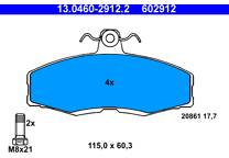 Front brake pad set