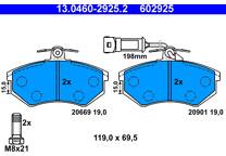 Front brake pad set