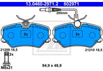 Front brake pad set
