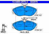 Front brake pad set