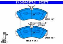 Front brake pad set