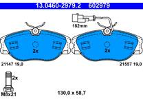 Front brake pad set