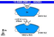 Front brake pad set