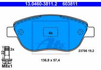Front brake pad set