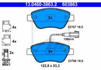 Front brake pad set