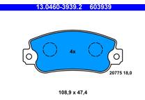 Front brake pad set